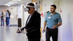 Flere var friske til at afprøve VR-teknologi på Hammel Neurocenter i Region Midtjylland.
