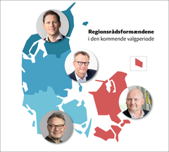 Mads Duedahl, V, Region Nordjylland, Anders G. Christensen, V, Region Midtjylland, Bo Libergren, V,  Region Syddanmark og Lars Gaardhøj, Region Østdanmark