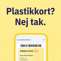 Hvis du henter sundhedskortet på mobilen, har du mulighed for at takke nej til at få plastikkortet tilsendt, når det skal fornyes. Sundhedskort på mobilen opdateres automatisk, hvis du fx. skifter læge eller flytter.