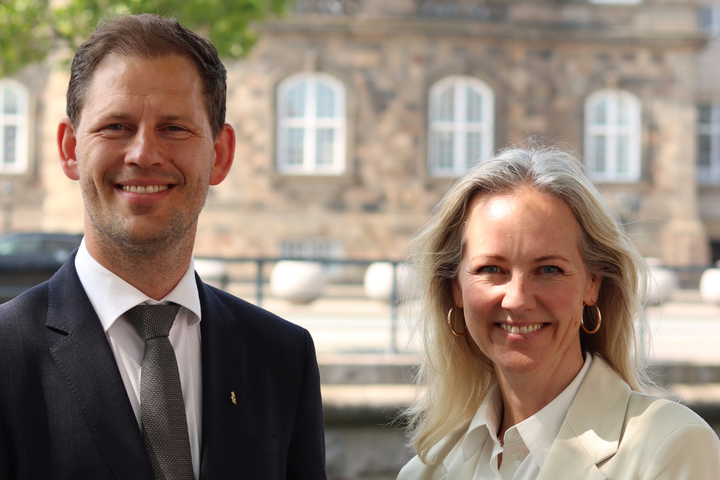 Mads Duedahl, formand for Danske Regioner, og Ida Auken, Sundheds- og Kirkeminister. Foto: Danske Regioner.