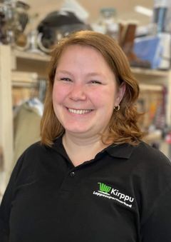 Butikschef Jirina Olin Barfoed glæder sig til en festlig dag.