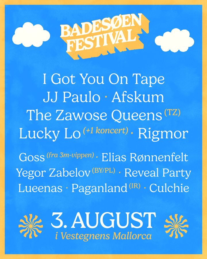 Badesøen Festival 2024 plakat