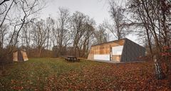 Tegning af Vaserne Naturrum inden byggeriet gik i gang. Tegning: Biotope