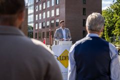 Odenses borgmester, Peter Rahbæk Juel, holdt tale ved første spadestik og fremhævede betydningen af at investere i byens værtskab og evne til at tiltrække store arrangementer.