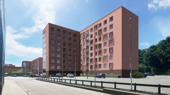 Arkitektens visualisering af den nye hoteludvidelse
