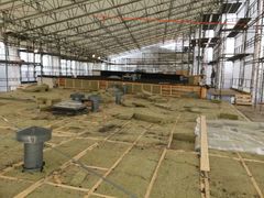 Foto fra et af Bunch Bygningsfysiks igangværende projekter: en tagrenovering af et koldt, ventileret tag.