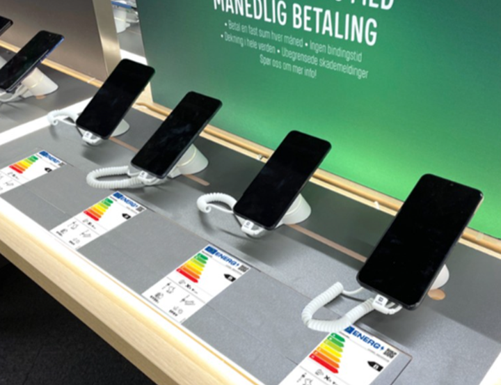 Fra den 20. juni vil kunderne opleve energimærkning på mobiler og tablets