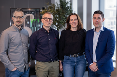 Teamet fra Elkjøp Nordic. Fra venstre: Aleksander Steffensen, Michael Laursen, Christine Torp, Daniel Danielsson