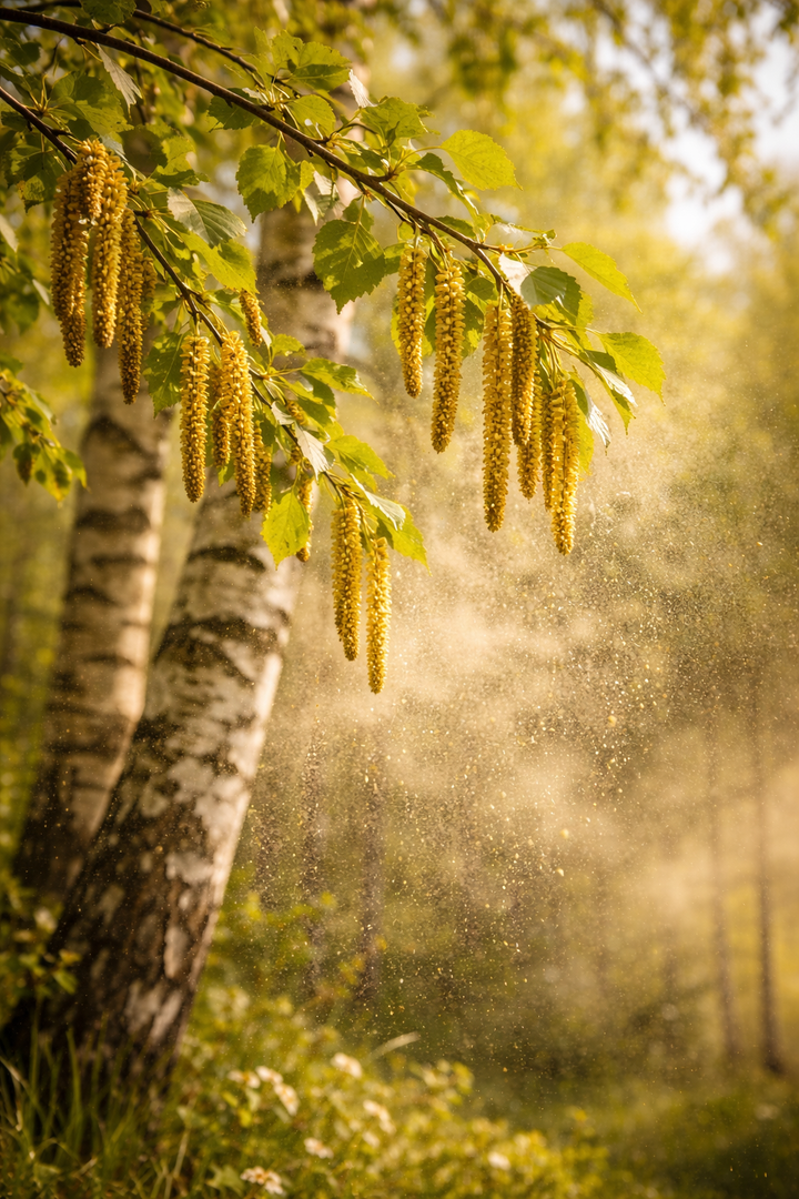 Pollentallene stiger