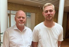 John Myrup og Mathias Lykkemark nyder begge at være en del af mentorordningen hos Verdo.