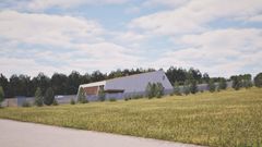 Bunkedal Mølle Vandværk vil efter få år være svært at få øje på bag beplantningen.