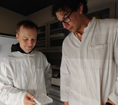 Jeppe Ansbøl og Eleazar Rodriguez. Foto: Biologisk Institut på Københavns Universitet.