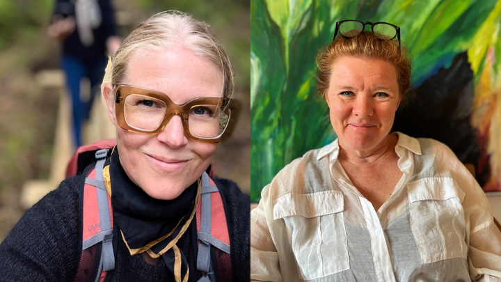 I projektet samarbejder forskerne Sofie Pedersen (tv.) og Mari Holen med forskellige aktører på tværs af det psykiatriske system - fra forskellige steder i landet. Foto: RUC.