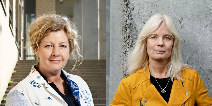 Professor Tine Rostgaard og professor Hanne Warming. Foto: Lisbeth Holten.