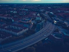 The roadway Bispeengbuen in Copenhagen