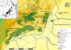 Map of Udzungwa Mountains, Tanzania (from the scientific article)