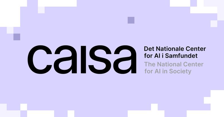 Lilla grafik, hvorpå der står: "CAISA - Det Nationale Center for AI i Samfundet"