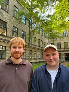 Magnus Munk Bjerg (to the left) and Carl-Emil Pless (to the right)