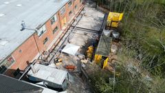 Oprensningen i Videbæk foregik med en termisk metode, hvor jord og grundvand blev varmet op til kogepunktet. Fotograf: Jesper Bach Thomsen.