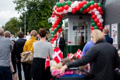 Åbning af Min Købmand, borgerbutik i Veflinge i september 2023.