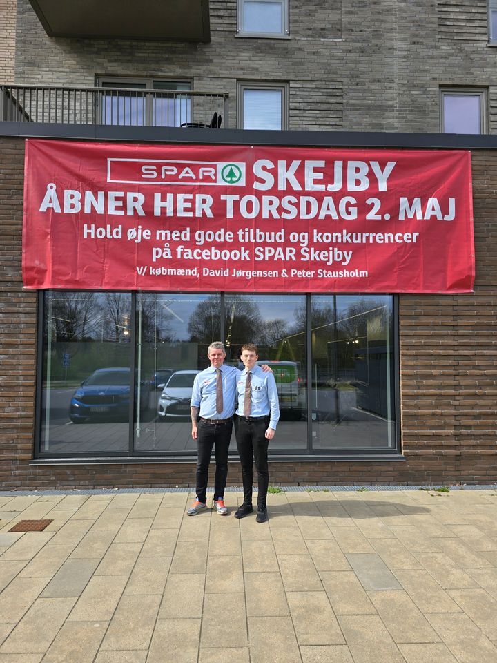 Med SPAR Skejby ser de to købmænd frem til at åbne endnu en butik i Risskov-området.