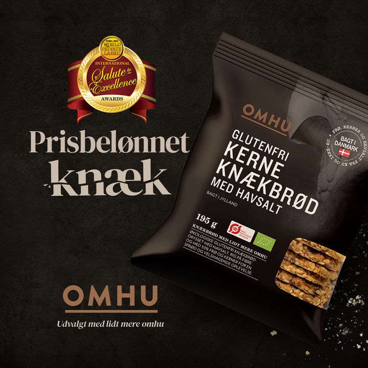 OMHU knækbrød høstede den store hæder ved PLMA Awards i Amsterdam. Det er fjerde år i træk, at Dagrofa vinder en pris for et eller flere af sine produkter.