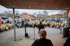 Foto fra åbning af Min Købmand i Oddense for knapt to år siden.