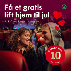 For 10. år i træk kører SPAR danskerne hjem til jul ganske gratis.