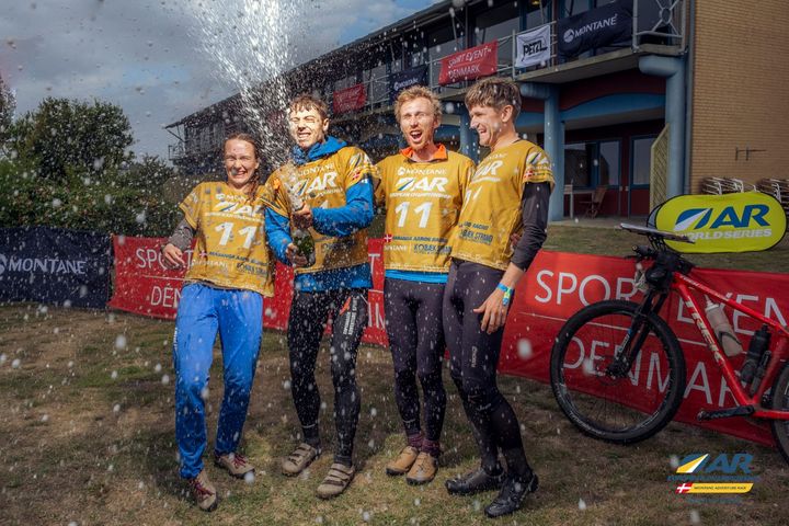 Glade, danske sølvmedaljevindere ved Montane Adventure Race EM