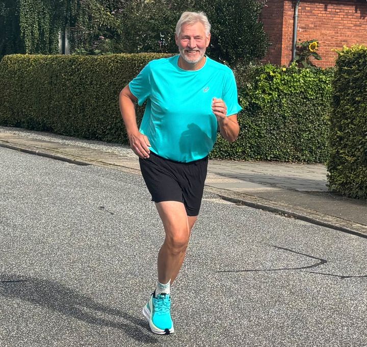 Erik Kristensen, tidligere fritidschef i Aalborg Kommune, løber 5 km ved VM i løb i København