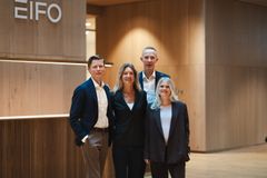 PSV Hafniums partnerteam består af (fra venstre) Anders Kjær, Marianne Hyltoft, Jakob Rybak-Andersen og Maria Emilie Danø Hoffmann