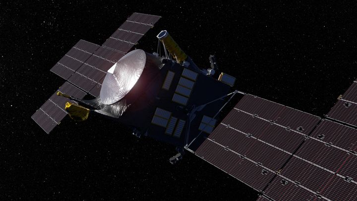 Visualisering af et rumfartøj fra den amerikanske rumfartsorganisation NASA.