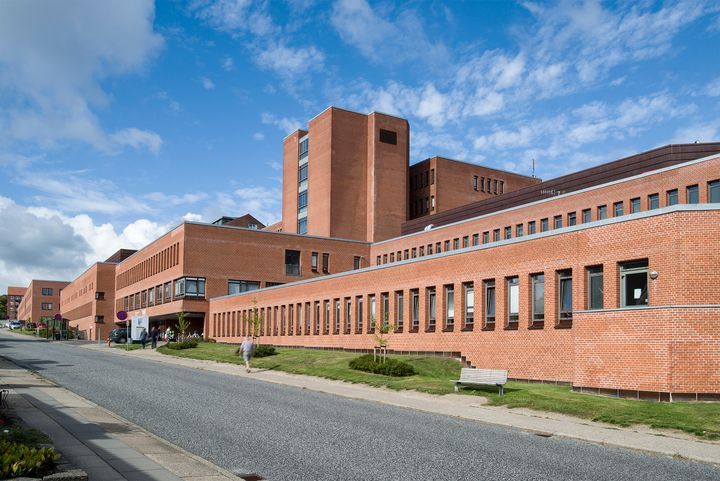 Regionshospitalet Randers set fra Skovlyvej