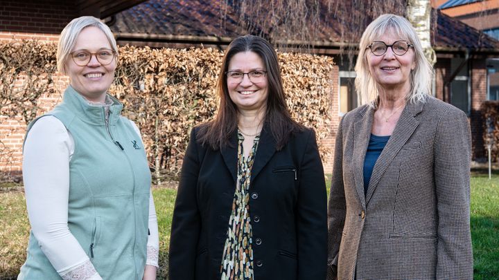 På billedet ses seniorforsker Mette Tranberg, seniorforsker Pia Kirkegaard og professor og cheflæge Berit Andersen.