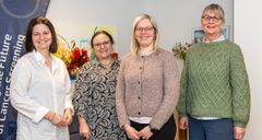 Berit Andersen og tre forskere fra UNICCA