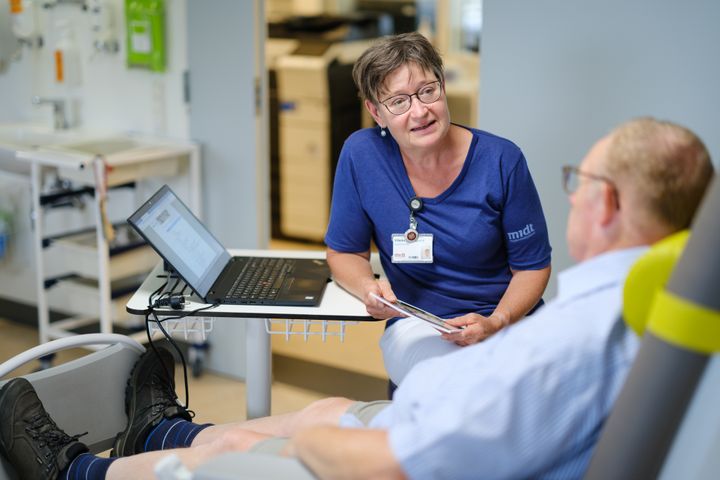 Patienterne vurderer igen i år medarbejdernes venlighed og imødekommenhed særdeles højt. Foto: Regionshospitalet Horsens.