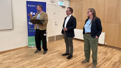 Dommerpanelet ved forskerdysten.