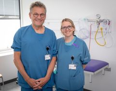Cheflæge Carsten Byrjalsen og klinisk professor Anne Hammer, begge fra Kvindesygdomme og Fødsler, er hovedkræfterne bag den nye universitetsklinik.