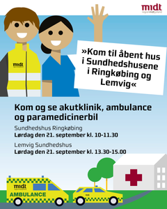 Invitation til Åbent hus i Sundhedshusene i Ringkøbing og Lemvig.