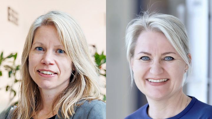 Forskningsleder Liv Marit Valen Schougaard fra AmbuFlex og forskningsleder Charlotte Graugaard-Jensen.