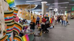 Der var fuld fart på både farver og leg i Legeheltens stand til Åbent Hospital i Gødstrup.
