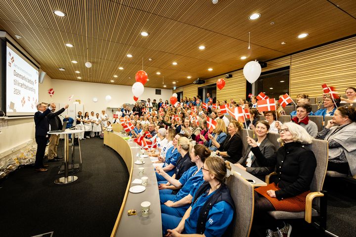 Fejring af kåringen som Danmarks bedste hospital til kræftbehandling