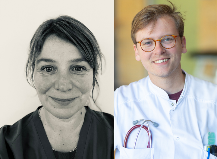 Overlæge Anne Stidsholt Roug og læge Daniel Tuyet Kristensen