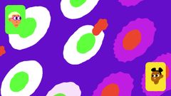 Tegnefilmen forklarer, hvordan virus kommer ind i cellerne, og at virus i de fleste tilfælde forsvinder igen, men i nogle tilfælde forårsager virus sygdom.