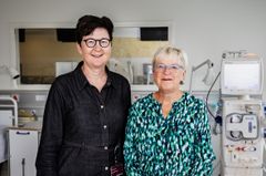Klinisk sygeplejespecialist Jeanette Finderup og kvalitetschef Lisbeth Kallestrup arbejder for, at patienterne på Aarhus Universitetshospital inddrages i valg af behandling gennem fælles beslutningstagning.