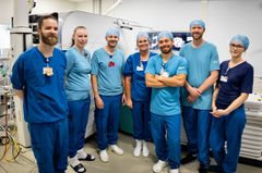 I sidste uge tog Røntgen og Skanning et nyt navigationssystem i brug ved varmebehandling af leversvulster. Holdet består af radiologer, radiografer og anæstesipersonale.