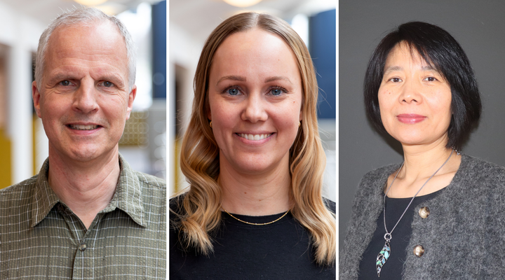 Fra venstre: Jakob Christensen, Julie Werenberg Dreier og Yuelian Sun har sammen med nordiske kolleger dokumenteret, at timing af højdosis folinsyre før graviditet kan reducere risikoen for medfødte misdannelser hos børn af kvinder i epilepsibehandling.