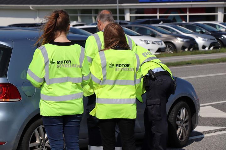 Motorstyrelsen er jævnligt på de danske veje og kontrollere køretøjer.