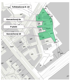 Gasværksvej - område 1: Gasværksvejskvarteret er et centralt beliggende byområde midt i Kongens. Lyngbys levende by – og handelsmiljø mellem Lyngby Hovedgade, Toftebæksvej, Klampenborgvej og Lyngby Storcenter.