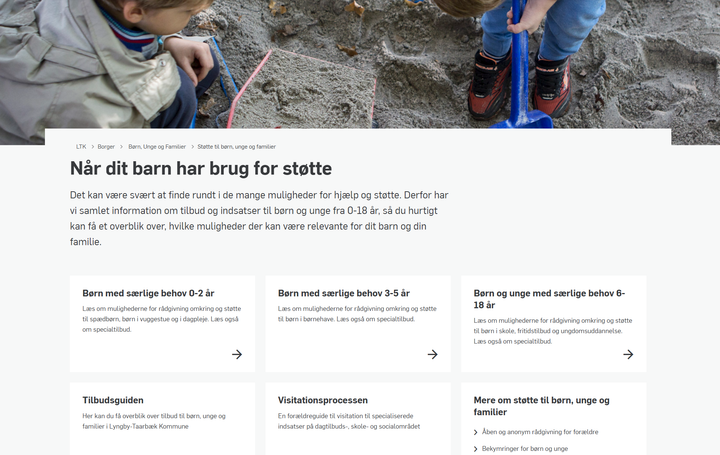 Ny hjemmeside til børn, unge og familier med behov for støtte